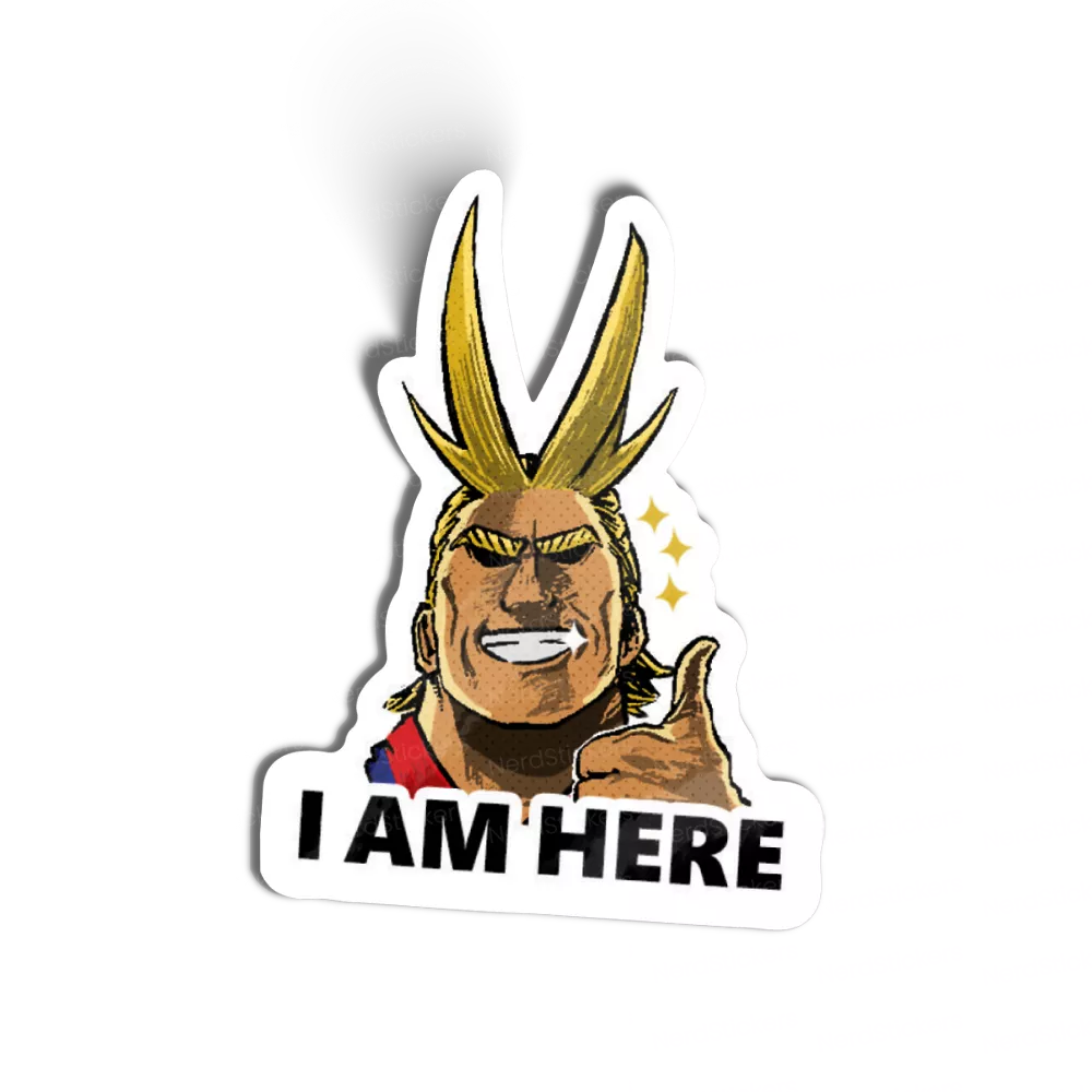 I AM HERE sticker, Anime e Manga
