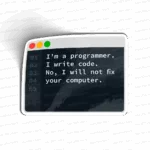 I'm a programmer