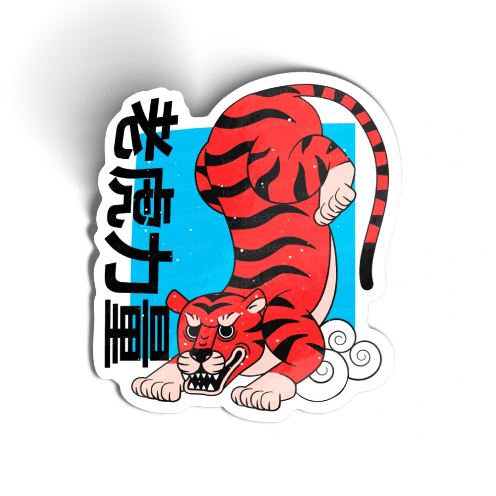 Adesivo Japanese tiger, Animais