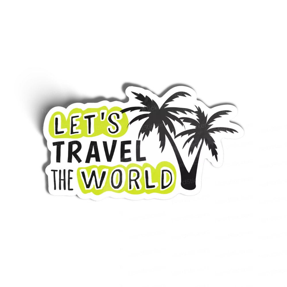 Let's travel the world sticker, Travel