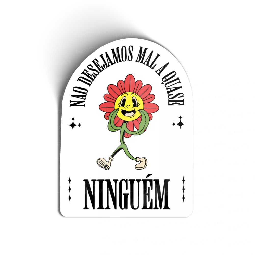 Adesivo Não desejamos mal, Memes e Humor