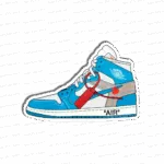 NK Air Jordan 1 Off-White UNC