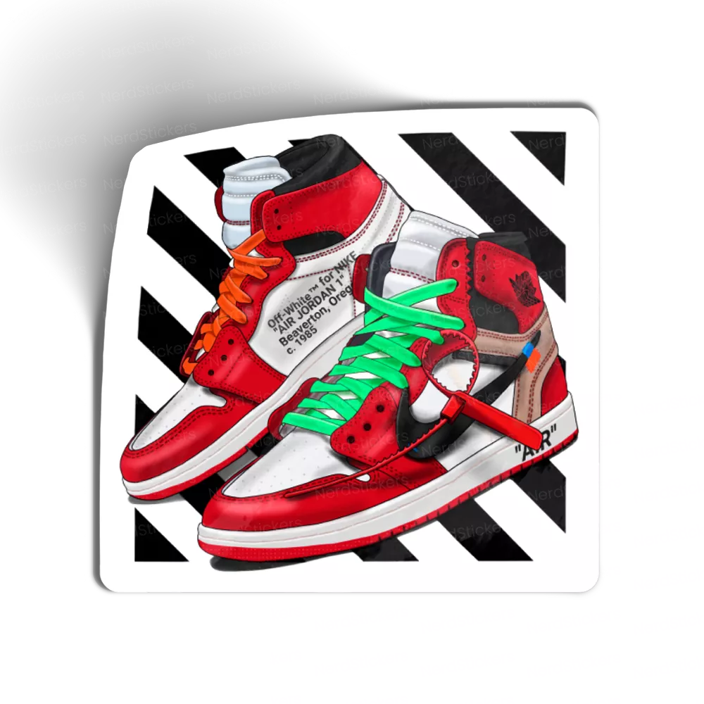 Adesivo NK Air Jordan Chicago OW, Sneakers e Streetwear