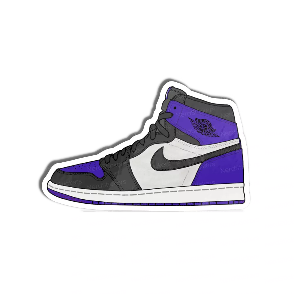 Adesivo NK Air Jordan Retro High Court Purple, Sneakers e Streetwear