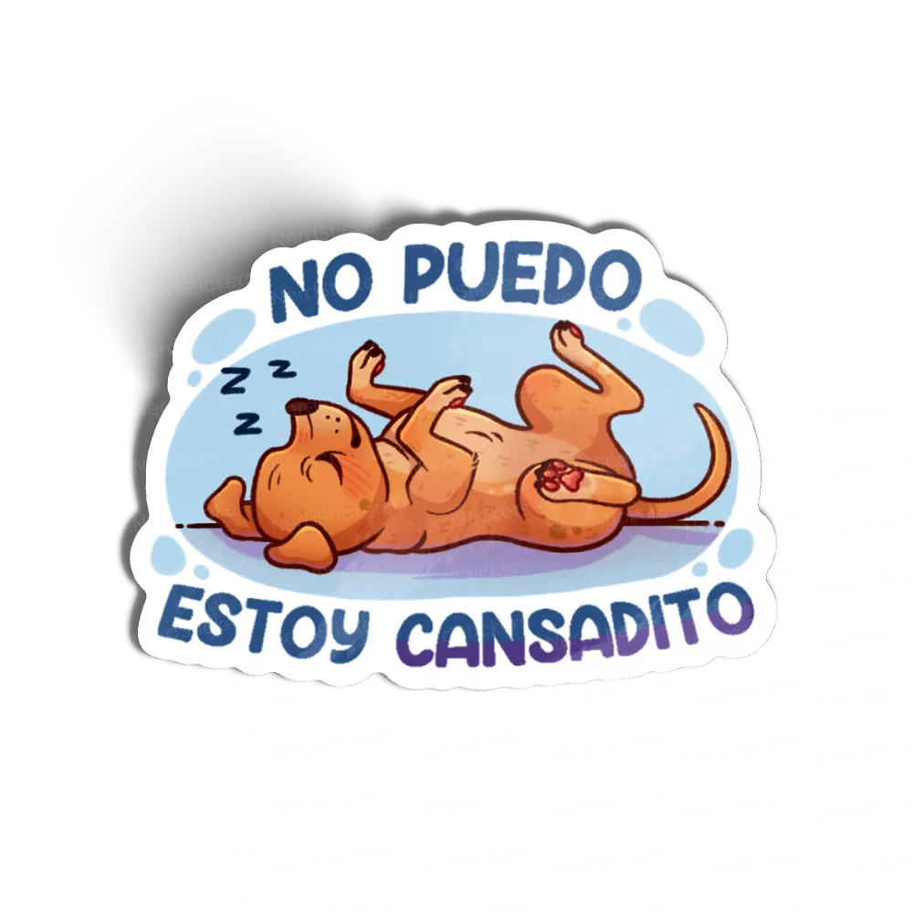Adesivo No puedo estoy cansadito, Animais