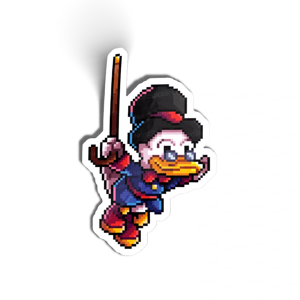 Adesivo Pixel Tio Patinhas, Filmes e Séries