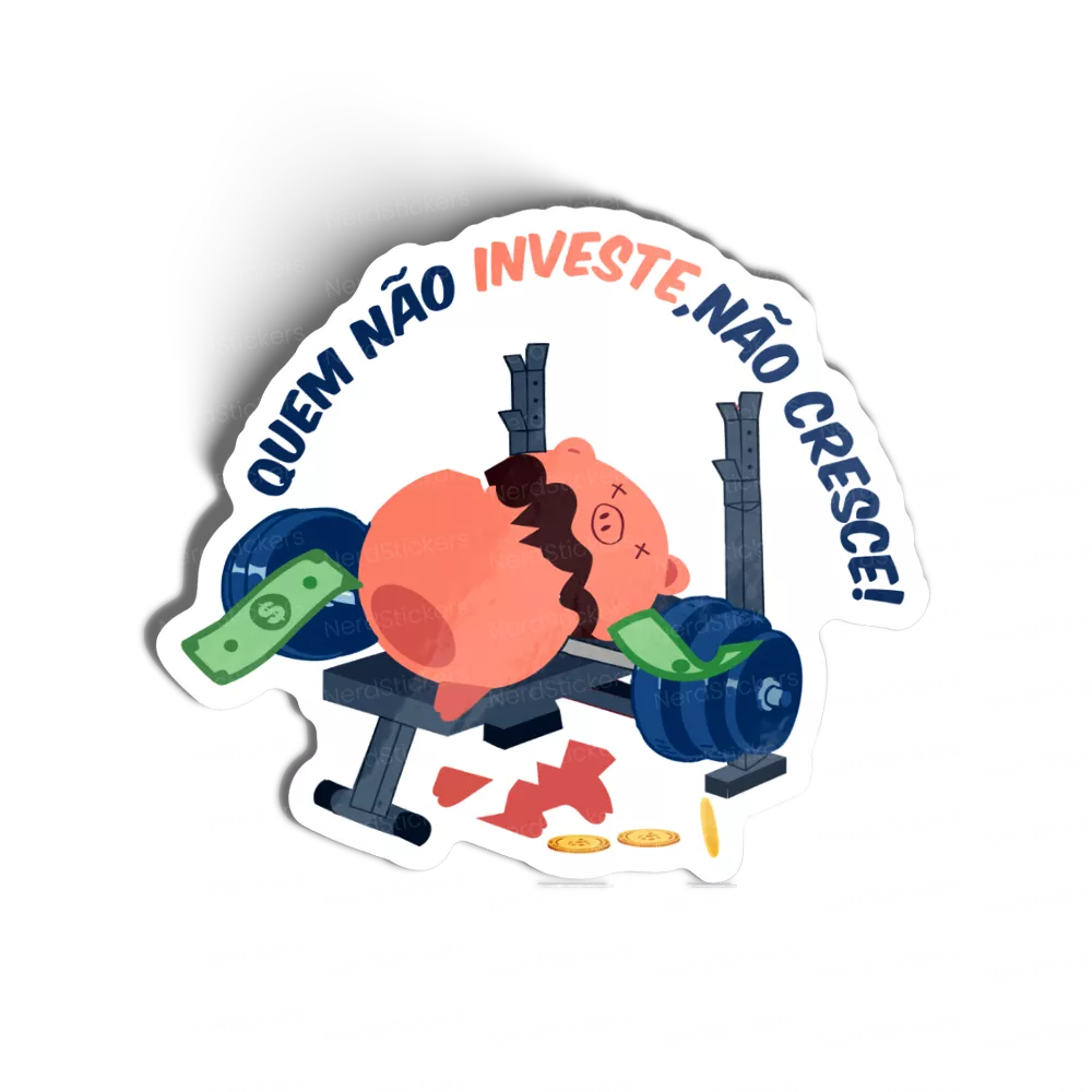 Quem não investe sticker