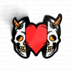 Skull heart
