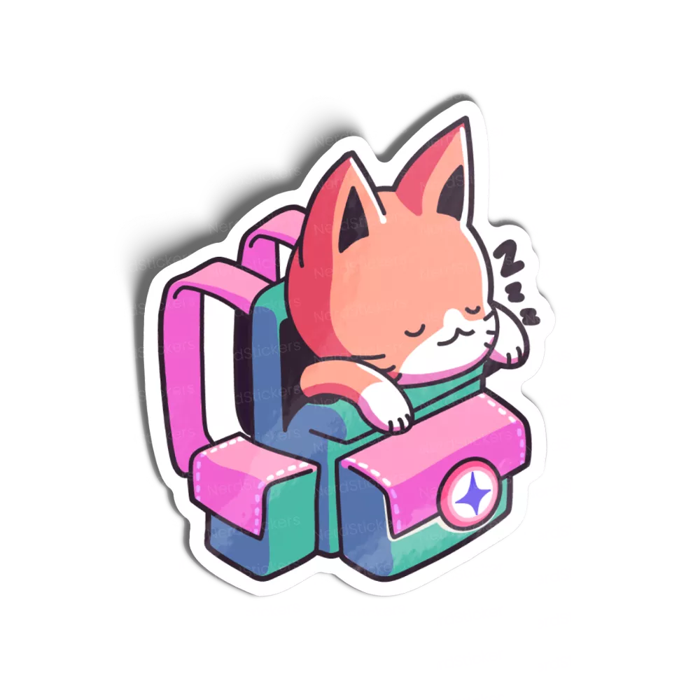 Adesivo Sleepy Cat, Animais