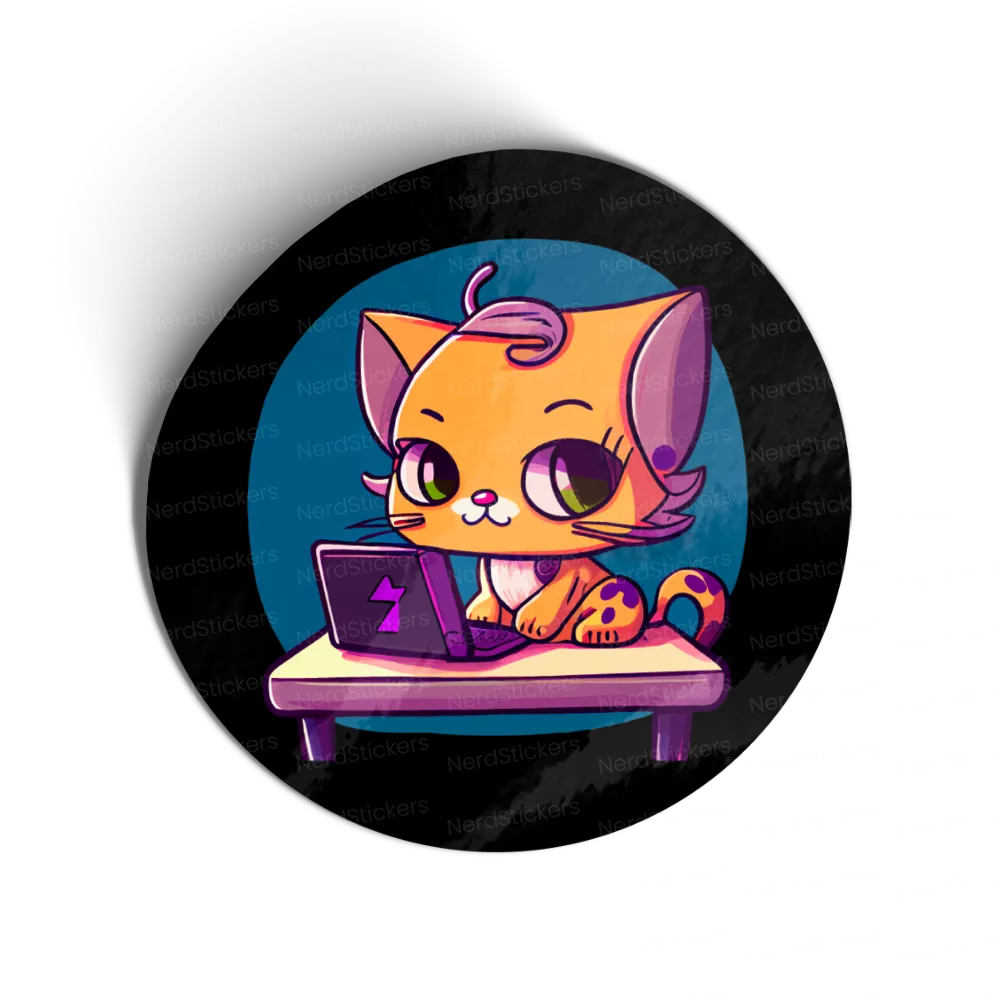 Adesivo Studious cat, Animais