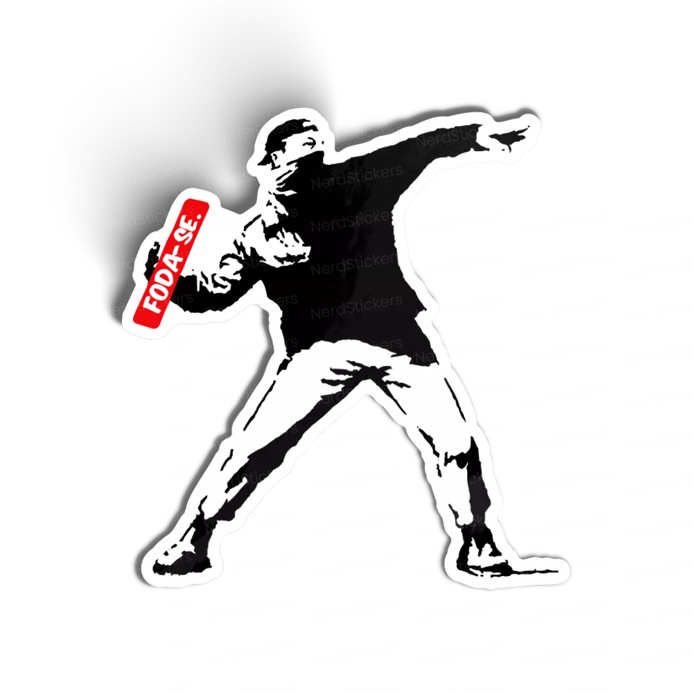 Adesivo Tacando o foda-se, Memes e Humor