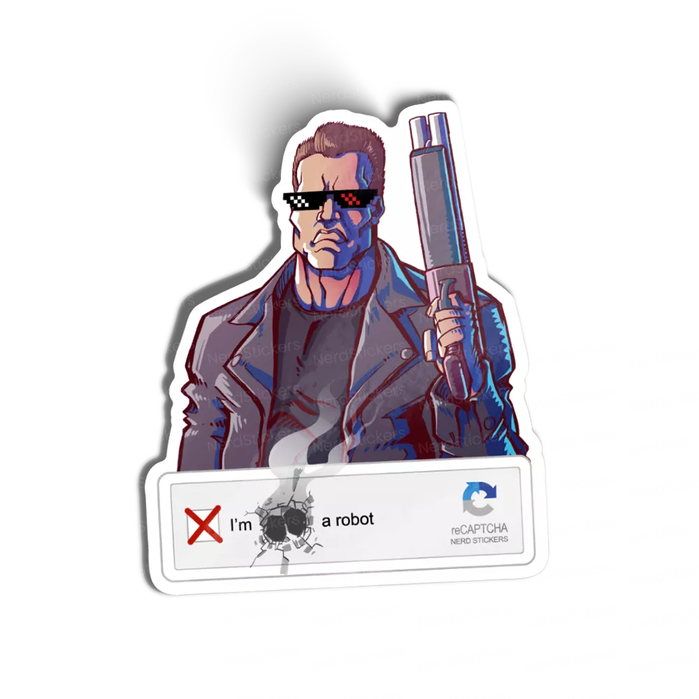 Adesivo Terminator Captcha, Memes e Humor
