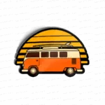 Van at sunset