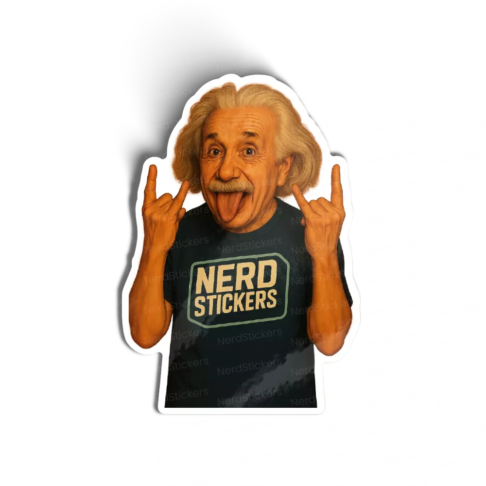 Adesivo Gênio do Rock, Memes e Humor