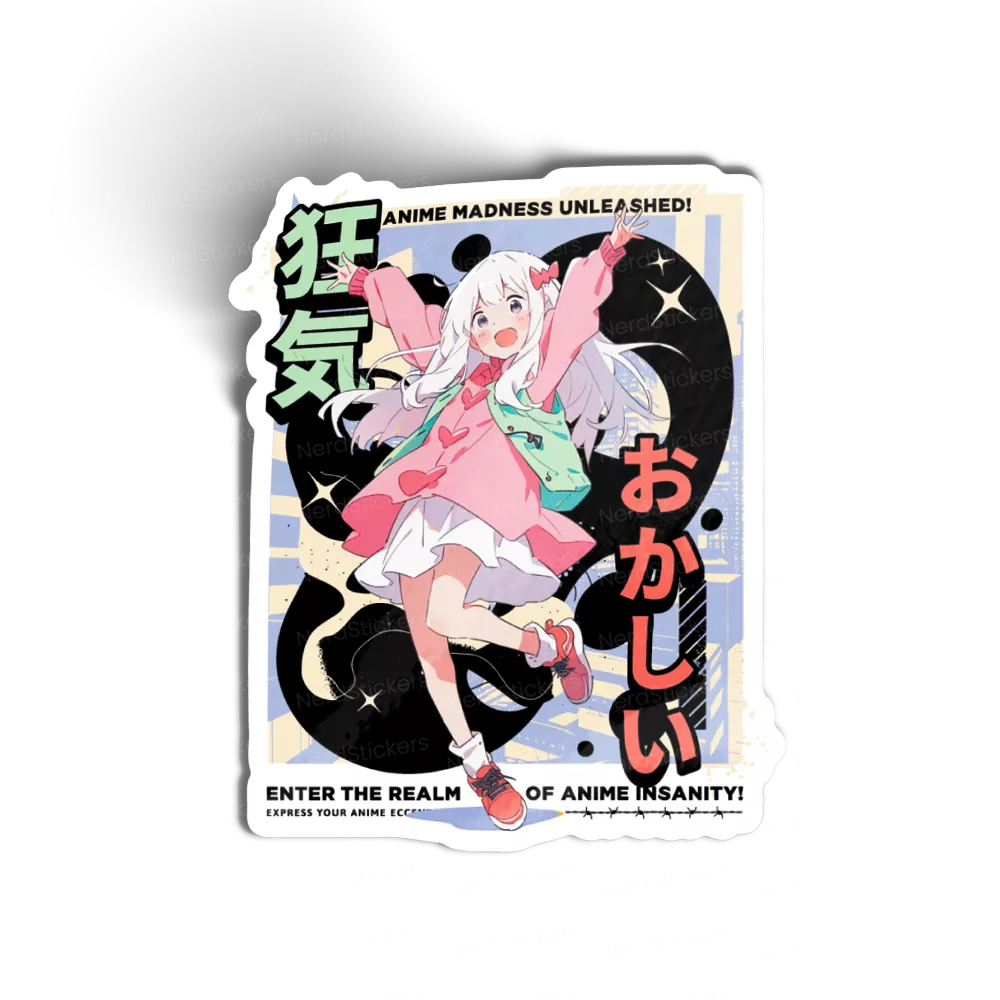 Adesivo Anime Madness Unleashed!, Anime e Mangá