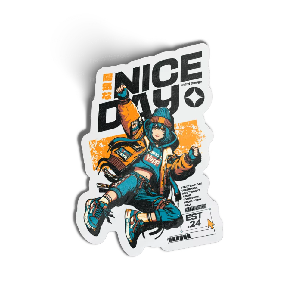 Adesivo Nice Day, Anime e Mangá