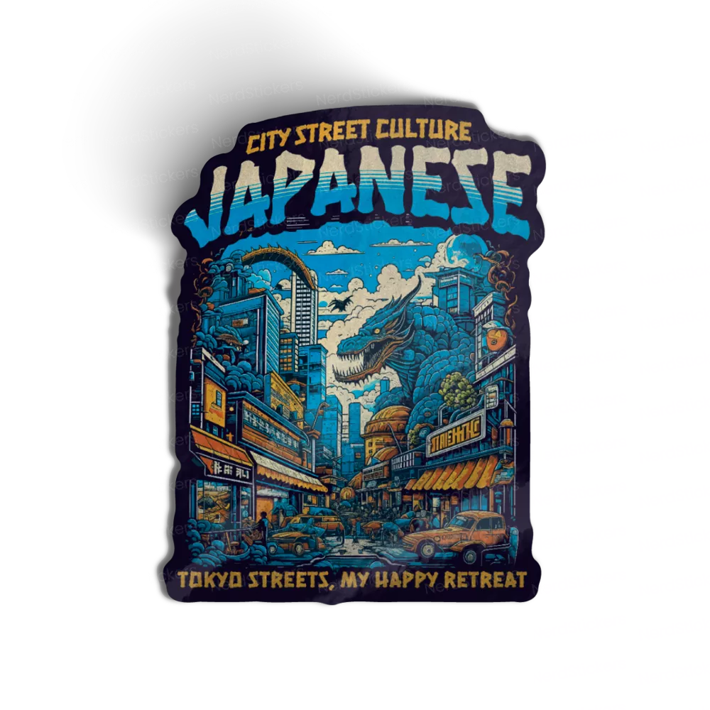 Adesivo Japanese City Street Culture, Anime e Mangá