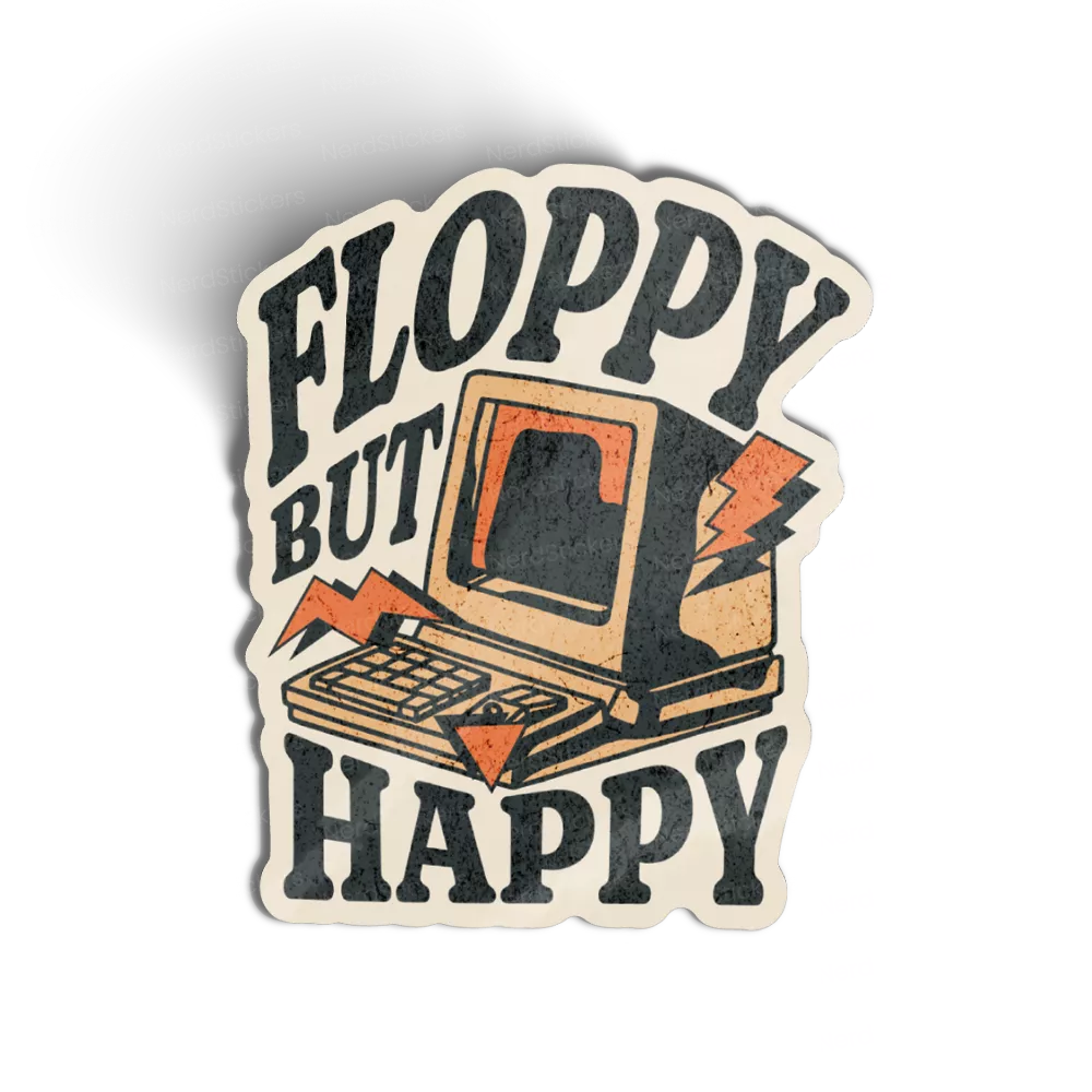Floppy But Happy sticker, Programming