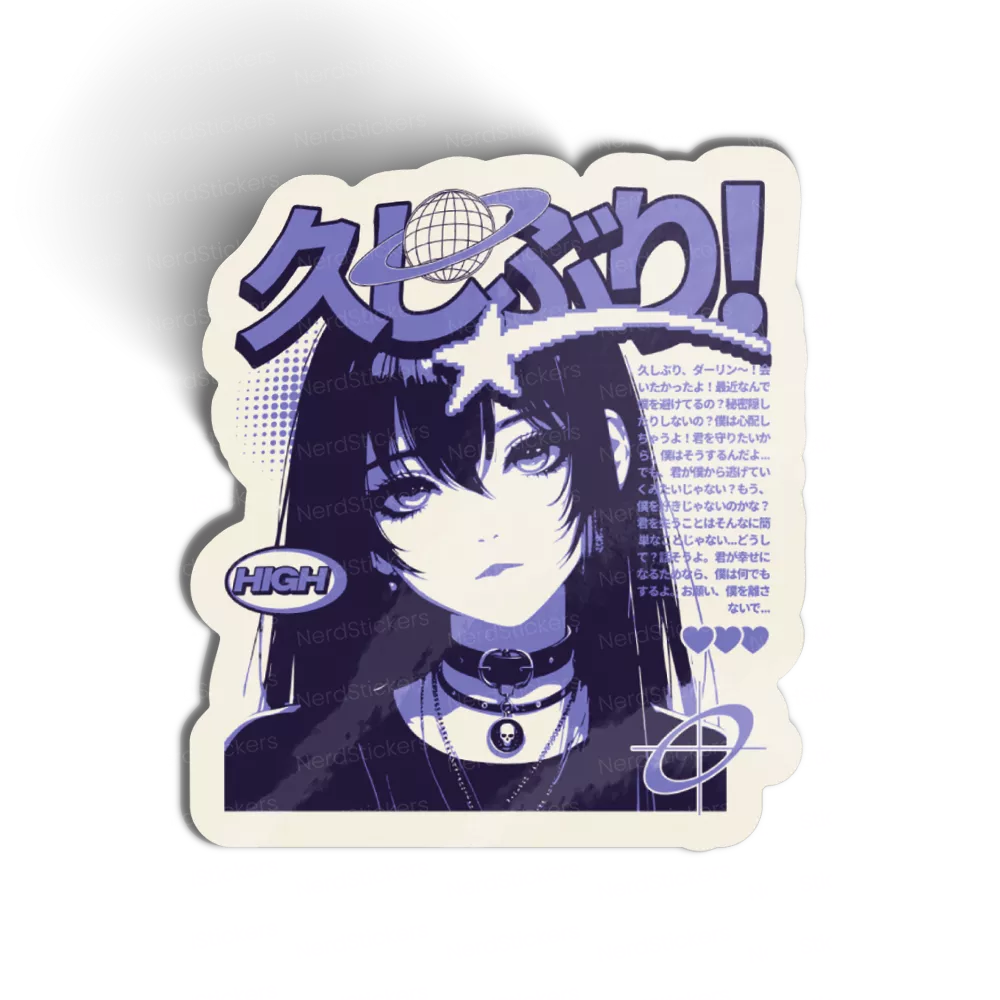 Anime Girl Purple