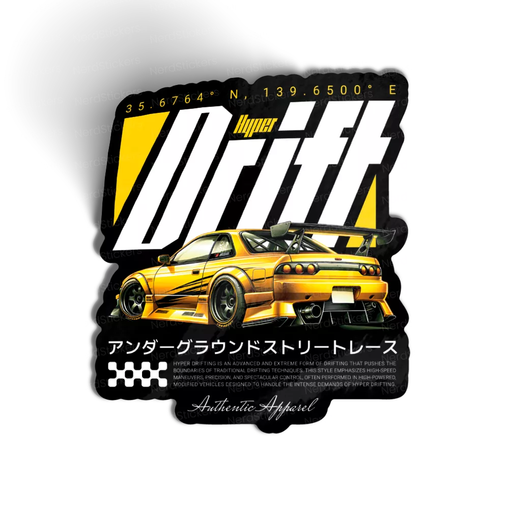 Adesivo Hyper Drift, Carros e Motos