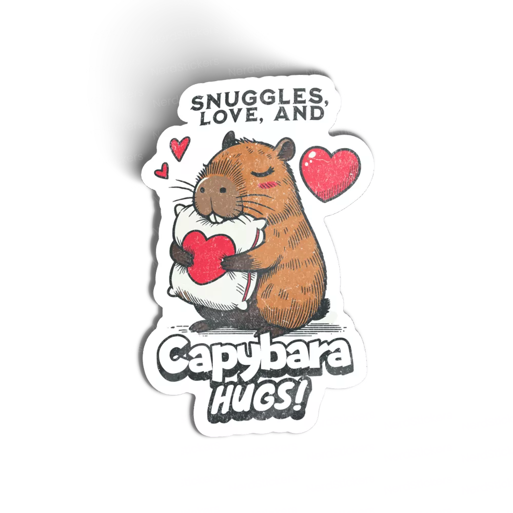 Adesivo Capybara Hugs!, Animais