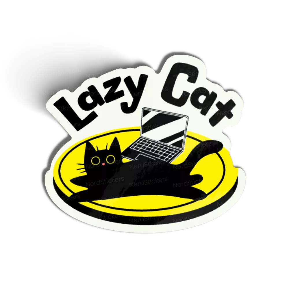 Adesivo Lazy Cat, Animais