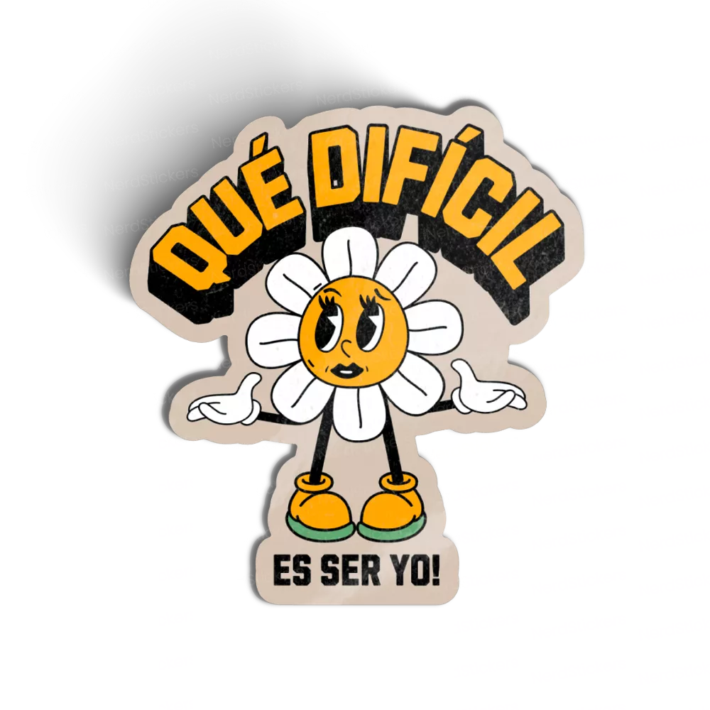 Adesivo Que Dificil, Memes e Humor
