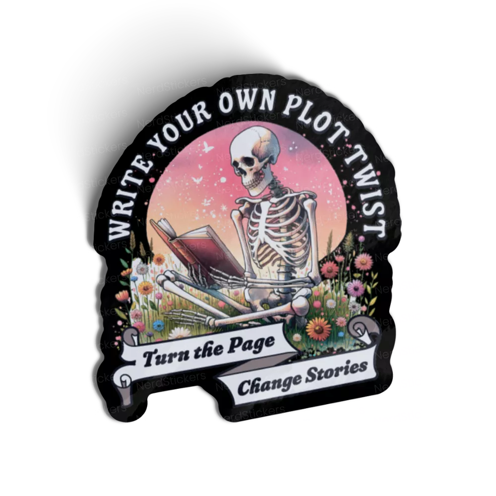 Adesivo Write Your Own Plot Twist, Caveiras