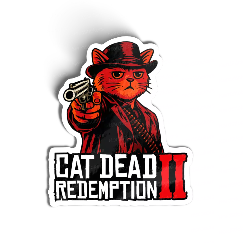 Adesivo Cat Dead Redemption, Games