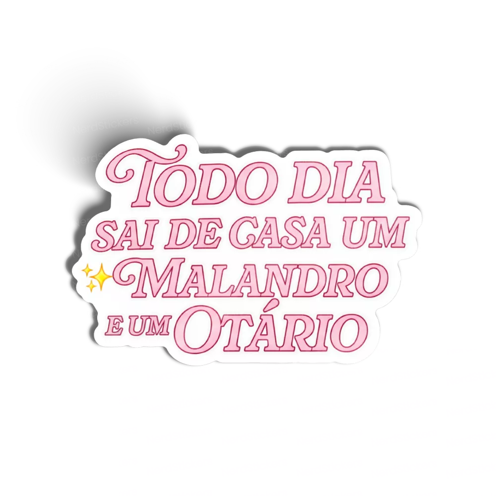 Adesivo Um malandro e um otário, Memes e Humor