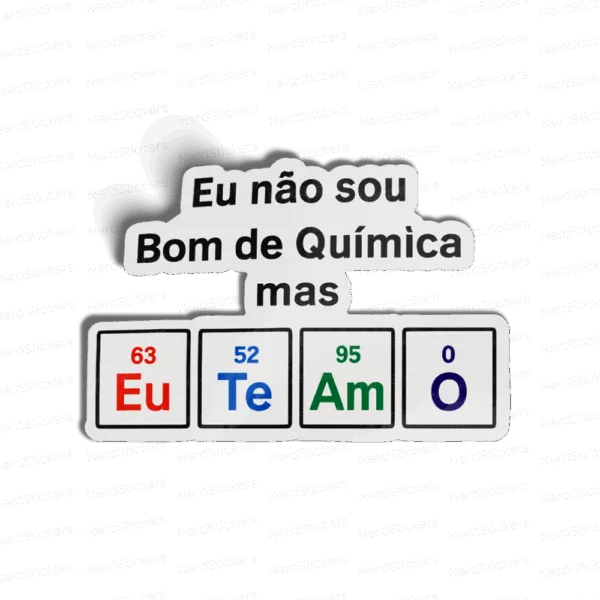Não sou bom de química