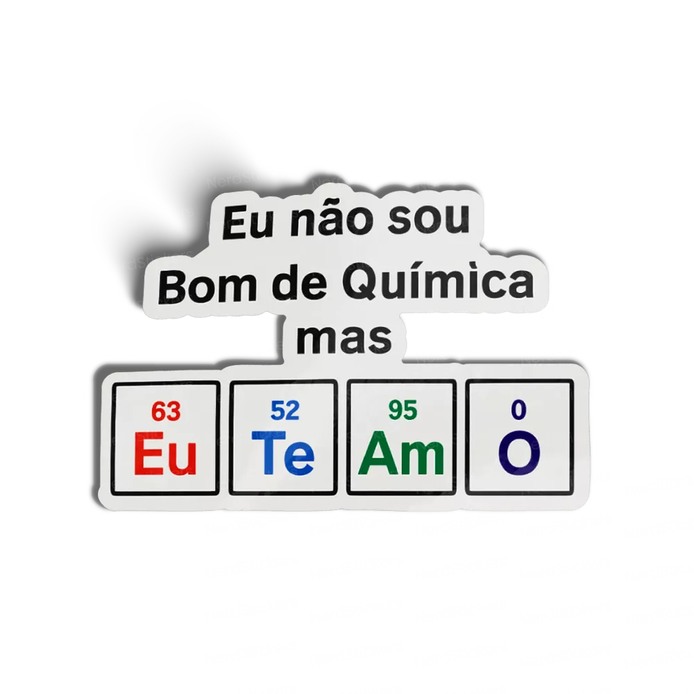 Não sou bom de química