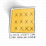 Carta escrita com uma máquina dessas