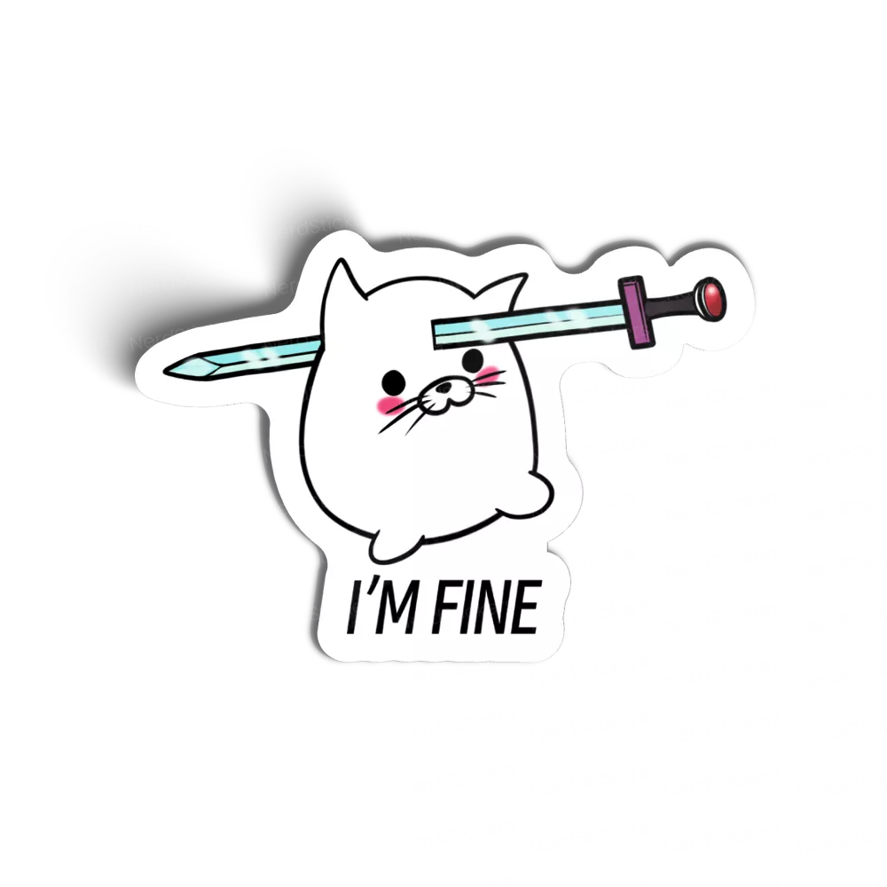 Adesivo I’M FINEE, Animais