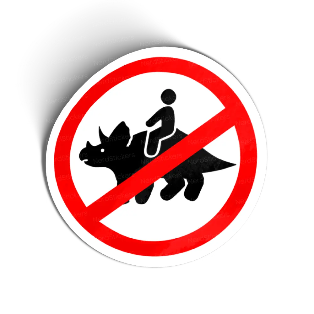 Proibido subir no Dinosauro