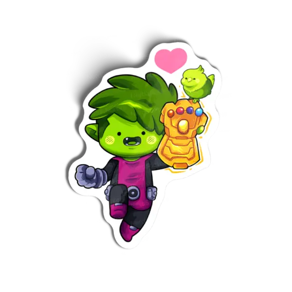 Adesivo Beast Boy, Anime e Mangá