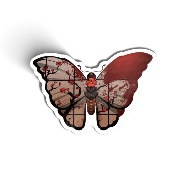 Adesivo Borboleta Banho de Sangue, Animais