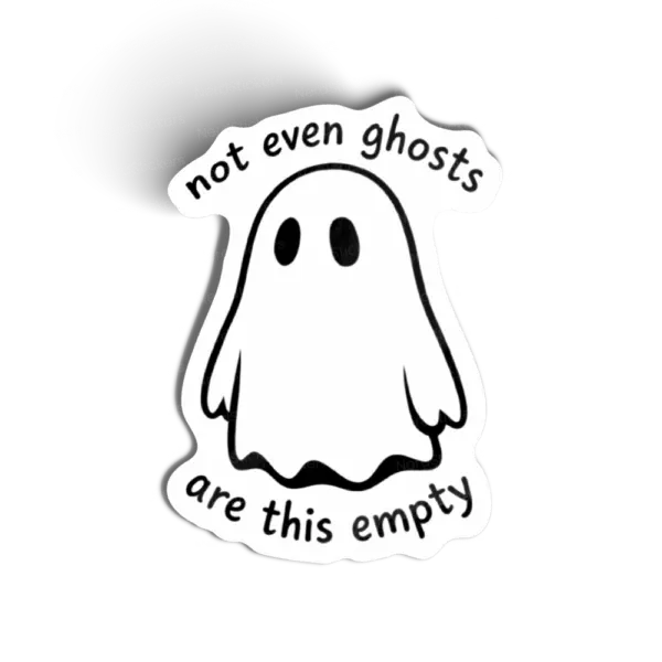 Adesivo Empty Ghost, Terror e Halloween
