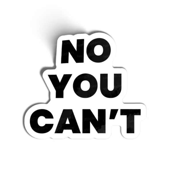 Adesivo You cant, Esportes