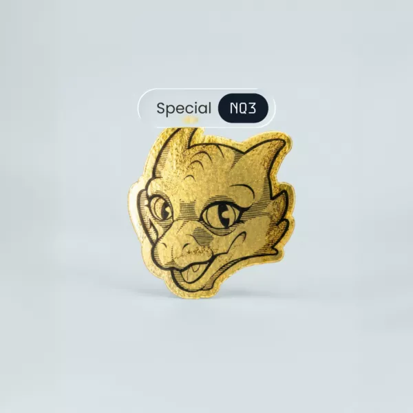 Adesivo Dourado Personalizado