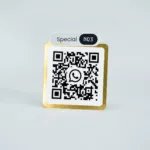 Adesivo Dourado Quadrado Personalizado