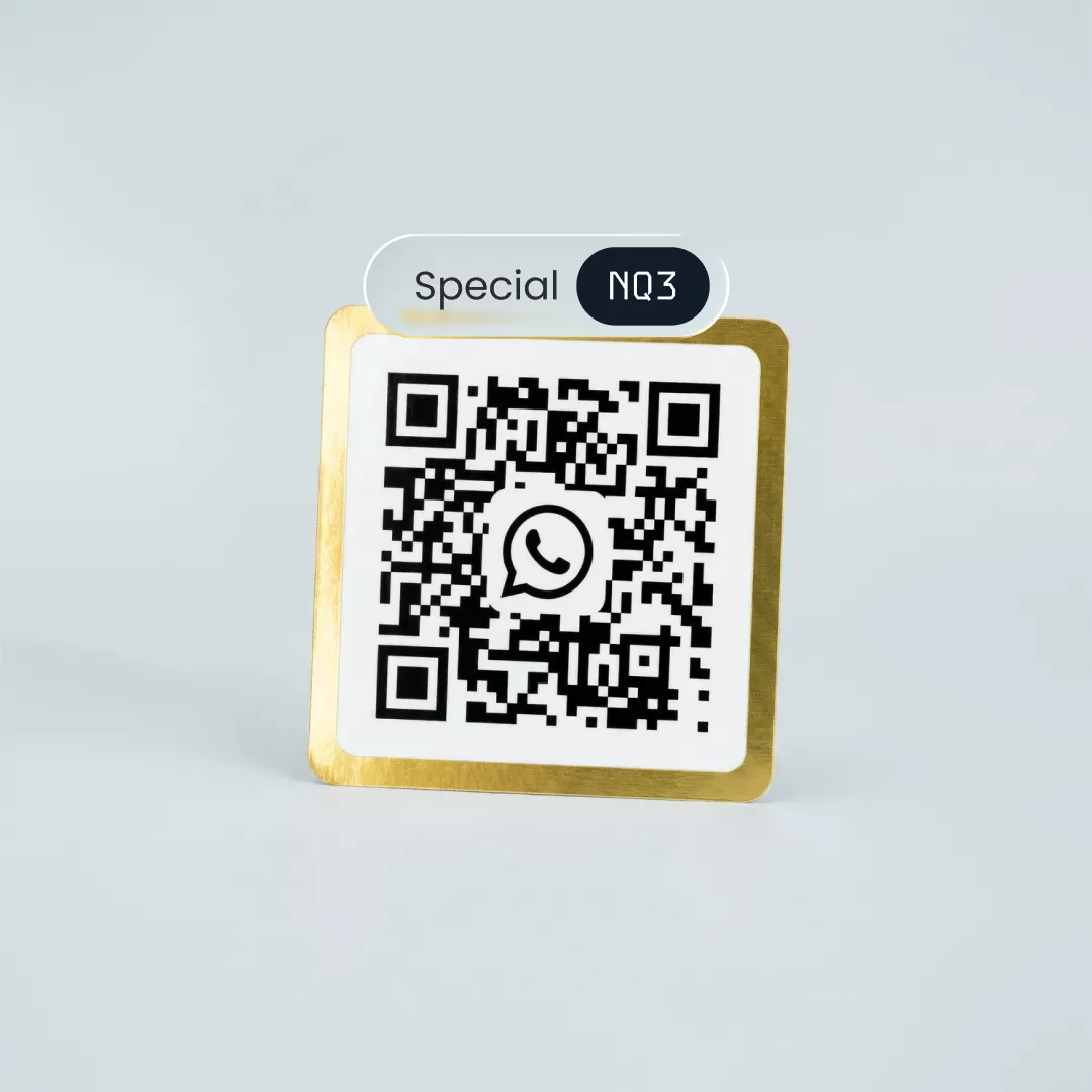 Adesivo Dourado Quadrado Personalizado