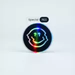 Adesivo Holográfico Redondo Personalizado