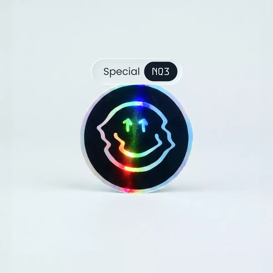 Adesivo Holográfico Redondo Personalizado