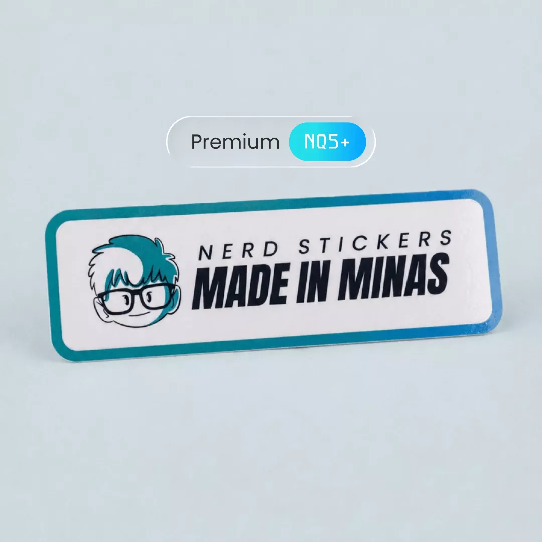 Adesivo Retangular Premium Personalizado