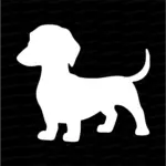 Silhueta Dachshund Salsicha Fofo