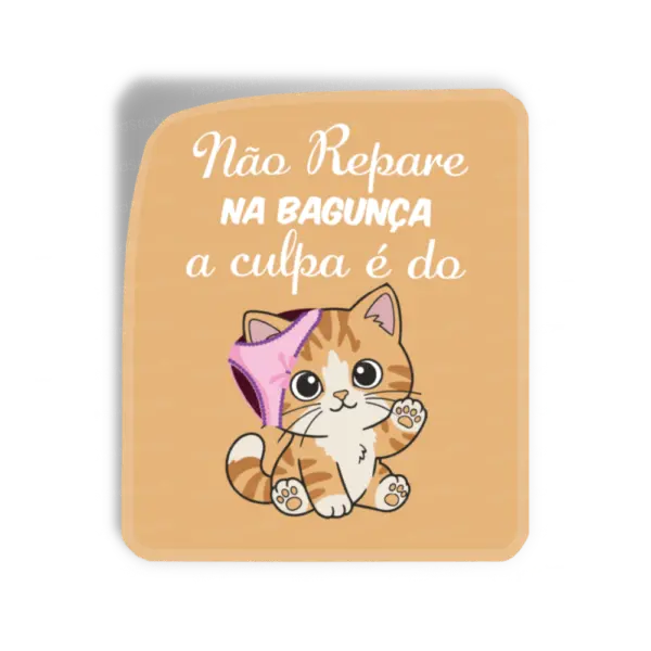 Adesivo A culpa é do Gato, Animais