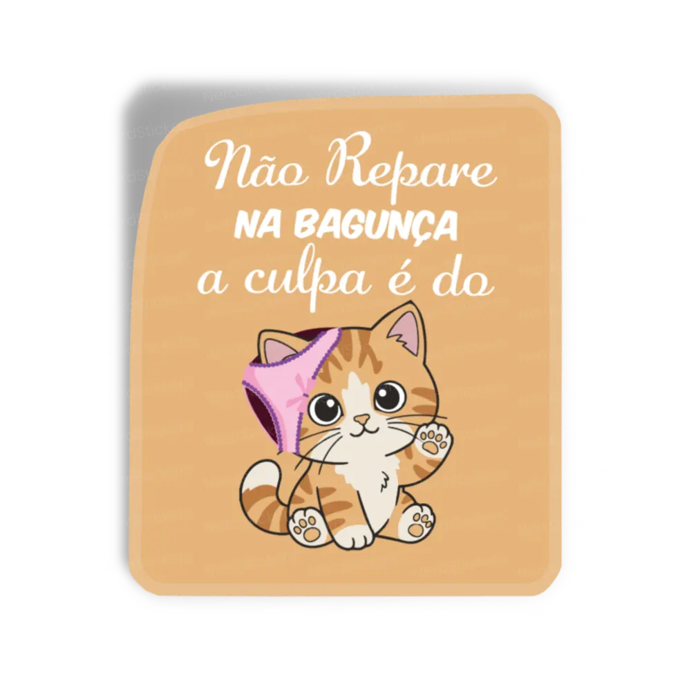 Adesivo A culpa é do Gato, Animais