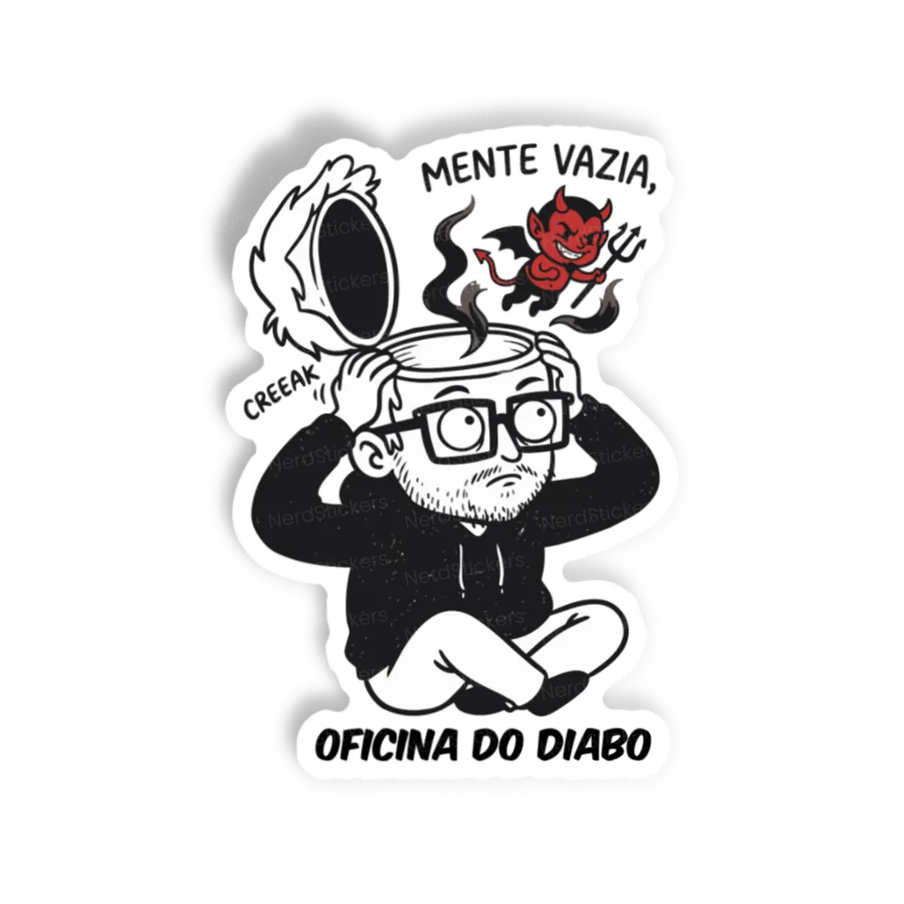 Adesivo Mente vazia, Memes e Humor