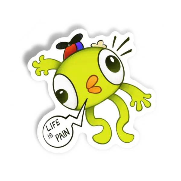 Life is pain sticker, Games
